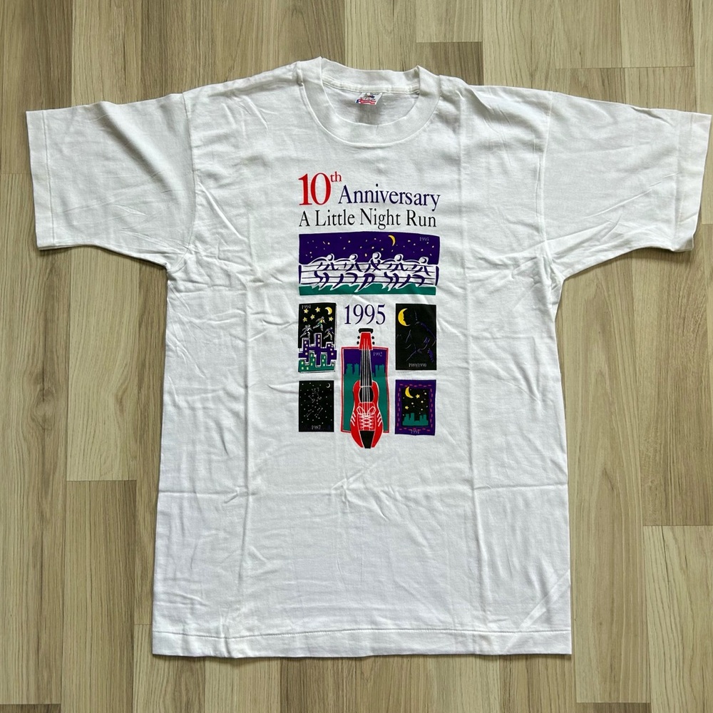 Vtg 1995 A Little Night Run Runners T-shirt Men’s XL. NEW Unworn